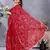 Classic Red Embroidered Jimmy Chu Saree Festive & Party Wear