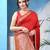 Red kanjivaram banarasi soft silk lalpari with blouse piece