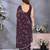 Luxury Wine Color Jimmy Chu Saree with Beautiful Embroidery Detailing