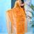 Yellow zarista floral print georgette chiffon saree without blouse piece