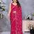 Charming Pink Embroidery Work Jimmy Chu Saree with Designer Finish