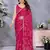 Charming Pink Embroidery Work Jimmy Chu Saree with Designer Finish
