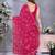 Charming Pink Embroidery Work Jimmy Chu Saree with Designer Finish