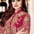 Pink Georgette Embroidered Wedding Wear Designer Anarkali Semi-Suit