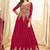 Red Georgette Embroidered Wedding Wear Designer Anarkali Suit