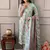 Coral Blue Printed Cotton Kurta and Pant Set with Dupatta