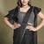 Black two tone satin silk sequince & beads aari work ruffle sleeves blouse with belt designer ready to wear saree