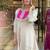 Pink silk embroidered kurti palazzo stitched