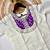 Purple silk embroidered Kurti Palazzo