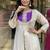Purple silk embroidered Kurti Palazzo