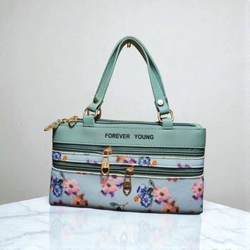 Forever Young Floral Printed PU Leather Handbag | Stylish Women’s Shoulder Bag with Multi Pocket 1