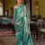 Teal Blue Handwoven Silk Blend Saree | Party & Festival Wear