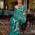 Teal Blue Handwoven Silk Blend Saree | Party & Festival Wear