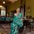 Teal Blue Handwoven Silk Blend Saree | Party & Festival Wear