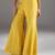 Yellow embroidered net Co Ord Set