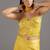 Yellow embroidered net Co Ord Set