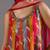 Multicolor printed silk anarkali