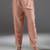 Peach plain silk kurta set