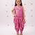 Pink printed rayon co ord set