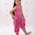 Pink printed rayon co ord set