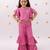 Pink printed rayon co ord set