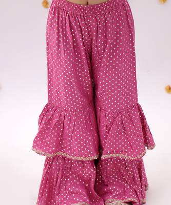 Pink printed rayon co ord set 2