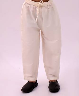 Off white printed silk kurta set 3