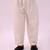 Off white printed silk kurta set