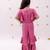 Pink printed rayon co ord set