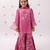 Pink printed rayon sharara