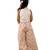 Off white printed silk co ord set