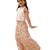 Off white printed silk co ord set