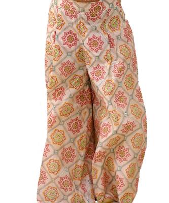 Off white printed silk co ord set 5