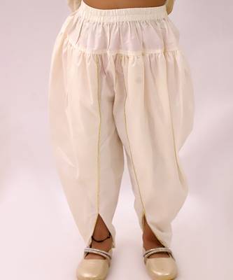 Off white printed chanderi kurta set 3
