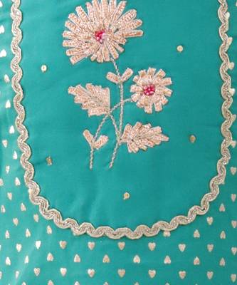 Green printed rayon co ord set 2