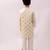Off white printed chanderi kurta set