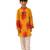 Mustard printed cotton kurta set