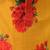 Mustard printed cotton kurta set