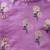Purple printed chanderi kurta set