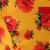 Mustard printed silk nehru jacket set
