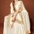 White zari resham embroidered border two tone silk party wear saree with blouse piece