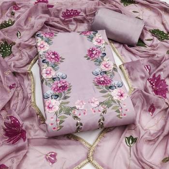  digital print & handwork premium roman cotton dress material 1