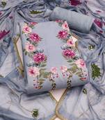  digital print & handwork premium roman cotton dress material