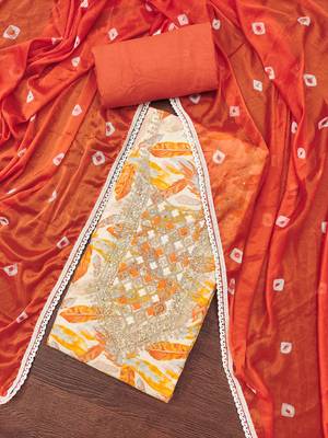  multi digital print & handwork jaam cotton dress material 4
