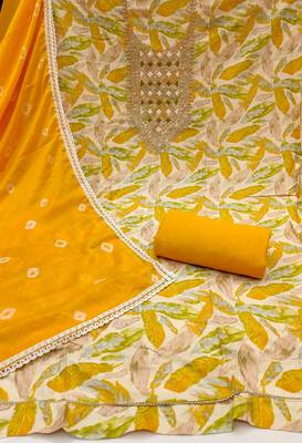  multi digital print & handwork jaam cotton dress material 2