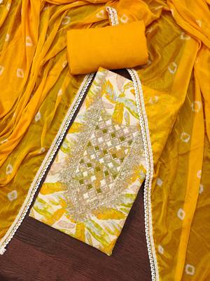  multi digital print & handwork jaam cotton dress material 4