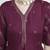 Purple rayon rogan printed & trim work anarkali kurta bottom dupatta set