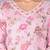 Pink cotton printed & embroidered work straight kurta bottom & dupatta set