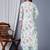 Green cotton printed & embroidered work straight kurta bottom & dupatta set