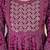 Purple rayon printed  & embroidered work straight kurta bottom & dupatta set